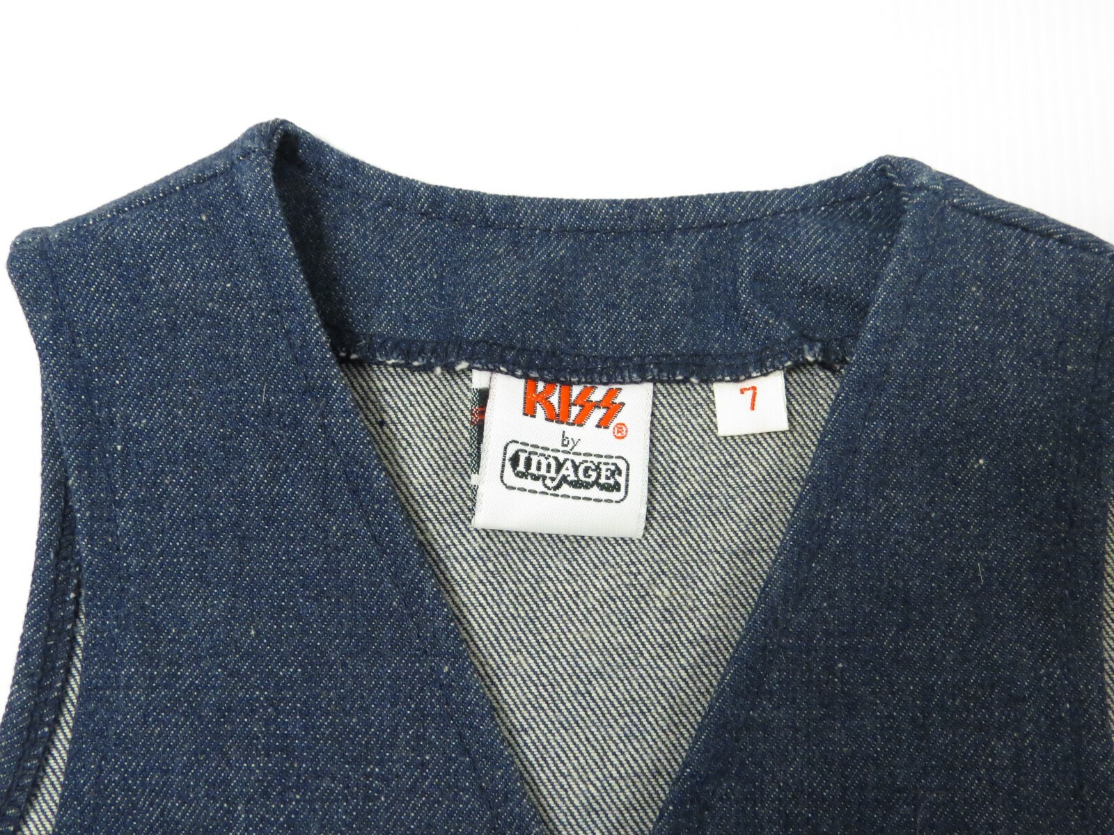 KISS VINTAGE IMAGE DENIM VEST ALL TAGS AUCOIN 1977 JC PENNEY MONTGOMERY WARD