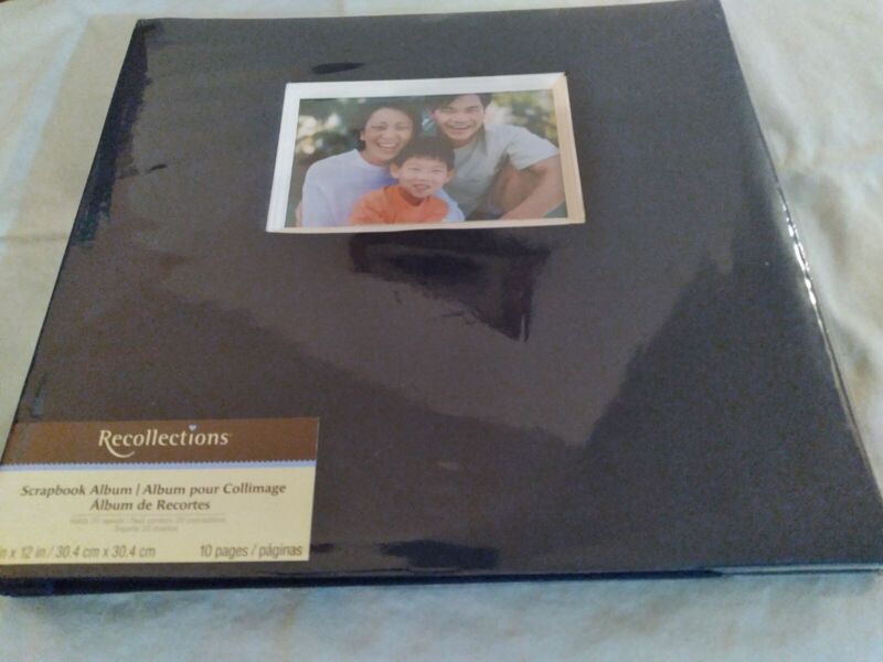 RECOLLECTIONS 12"X12" SCRAPBOOK ALBUM WITH FRONT PHOTO WINDOW AND CD POCKET