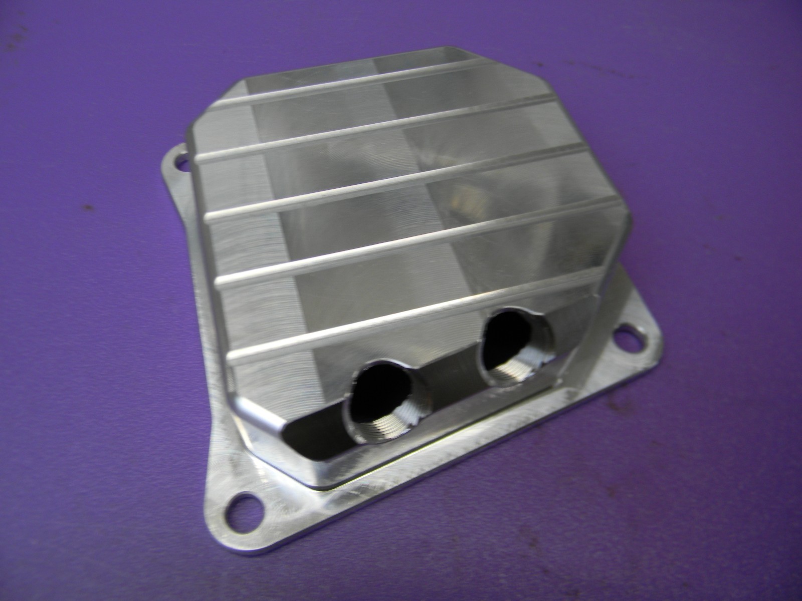 BILLET ALUMINUM DUAL PORT MUFFLER COVER FOR STIHL 044 046 MS440 MS460 CHAINSAW