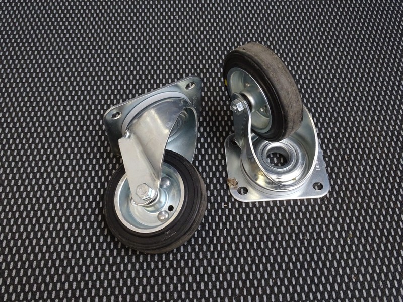 Original Tente Lenkrolle Rollen 105x85 Gummirollen Set 100/30-50   #Z7