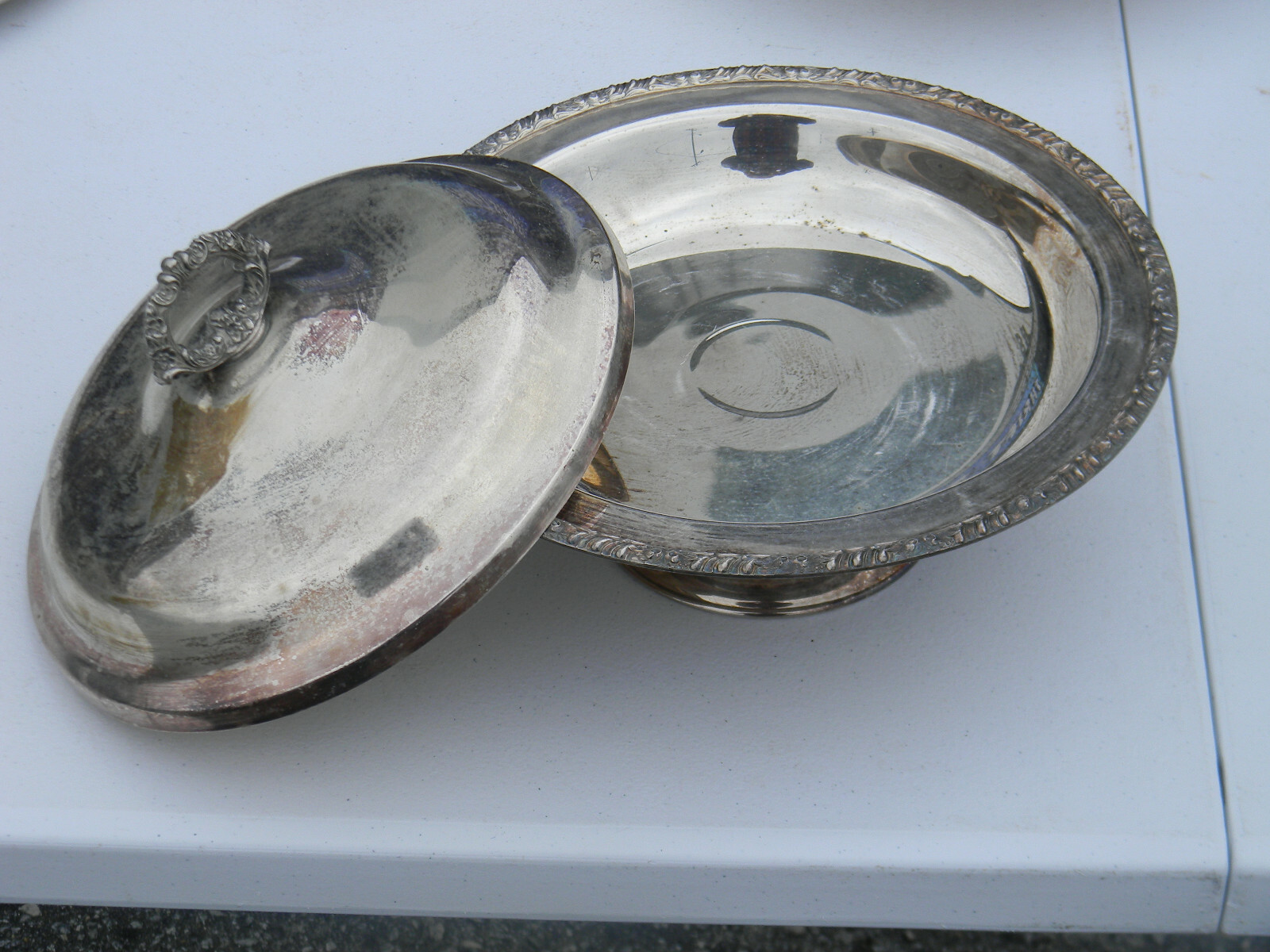 Vintage Antique? Covered Siver Plated Serving Dish