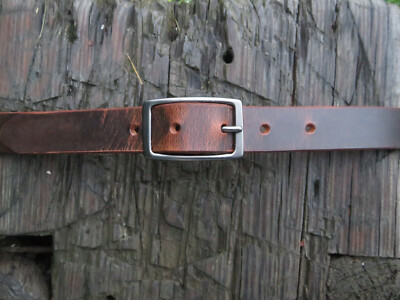 New Crazy Horse Water BuffaloLeather Belt, Handmade belt  1 inch Width
