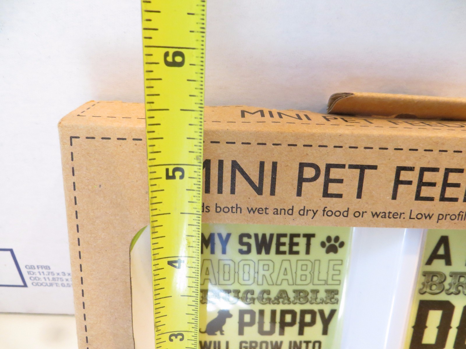 Pet Dog Feeding Bowl Food Dish Feeder 2 Section