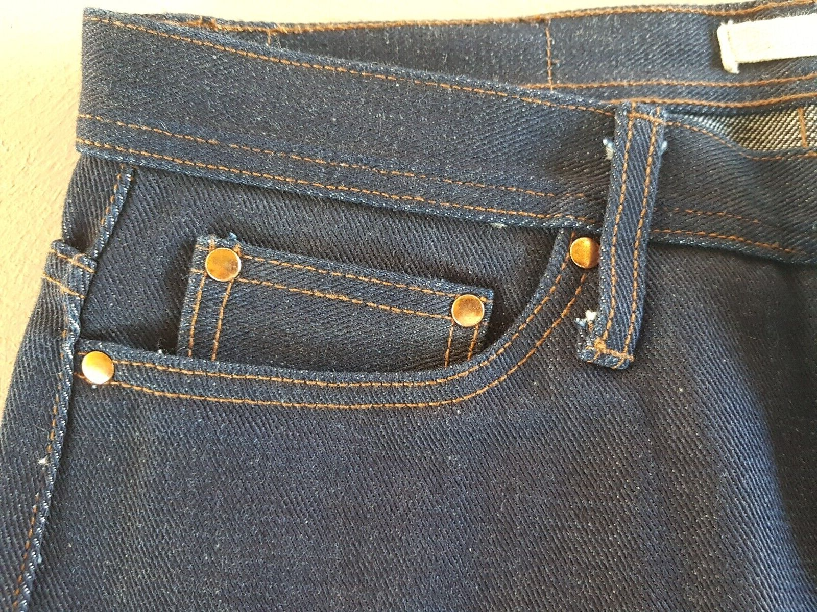 Vintage Men's UB221 Tapered 21 oz Selvedge ROW Denim Jeans size 32 x 29