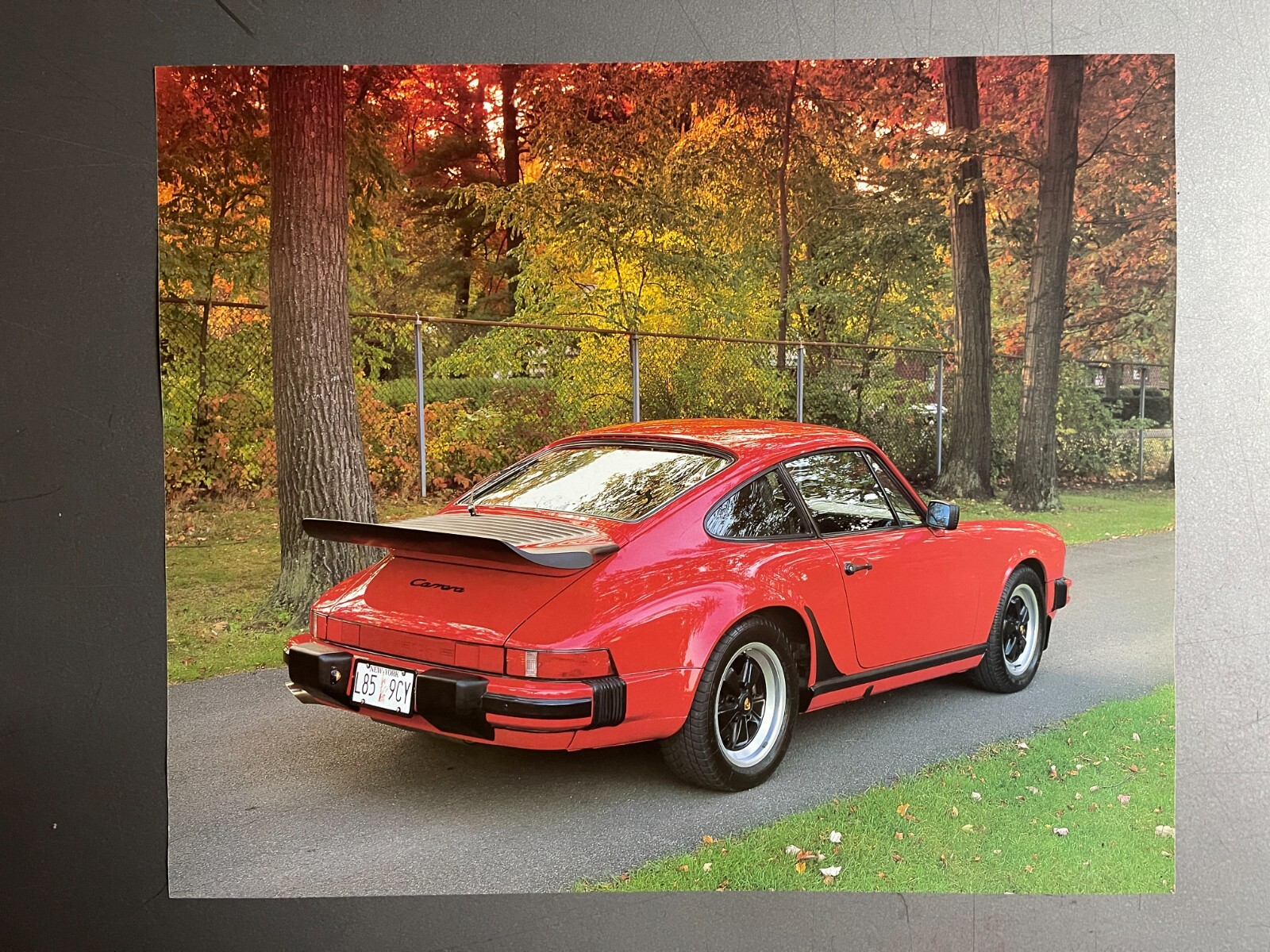 1988 Porsche 911 Carrera Coupe Picture, Print - RARE
