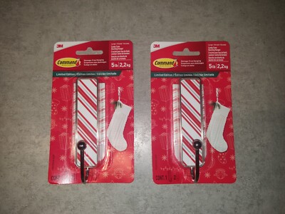 2 3m Command Strip Hangers, Ornament Hooks for Christmas Decorations