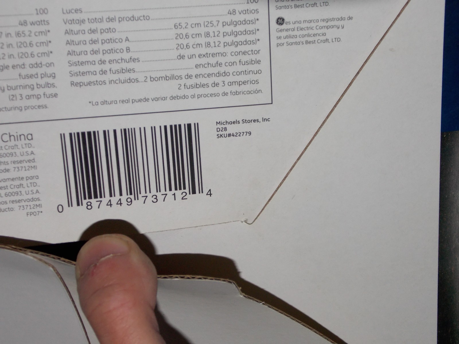 Crystal Frost Duck with Duckling Xmas 100 Lights GE New Holiday Classic