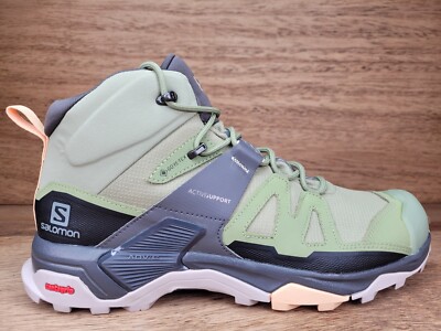 Salomon Women's Trail Hiking Boots X Ultra 04W Green Black Size 11