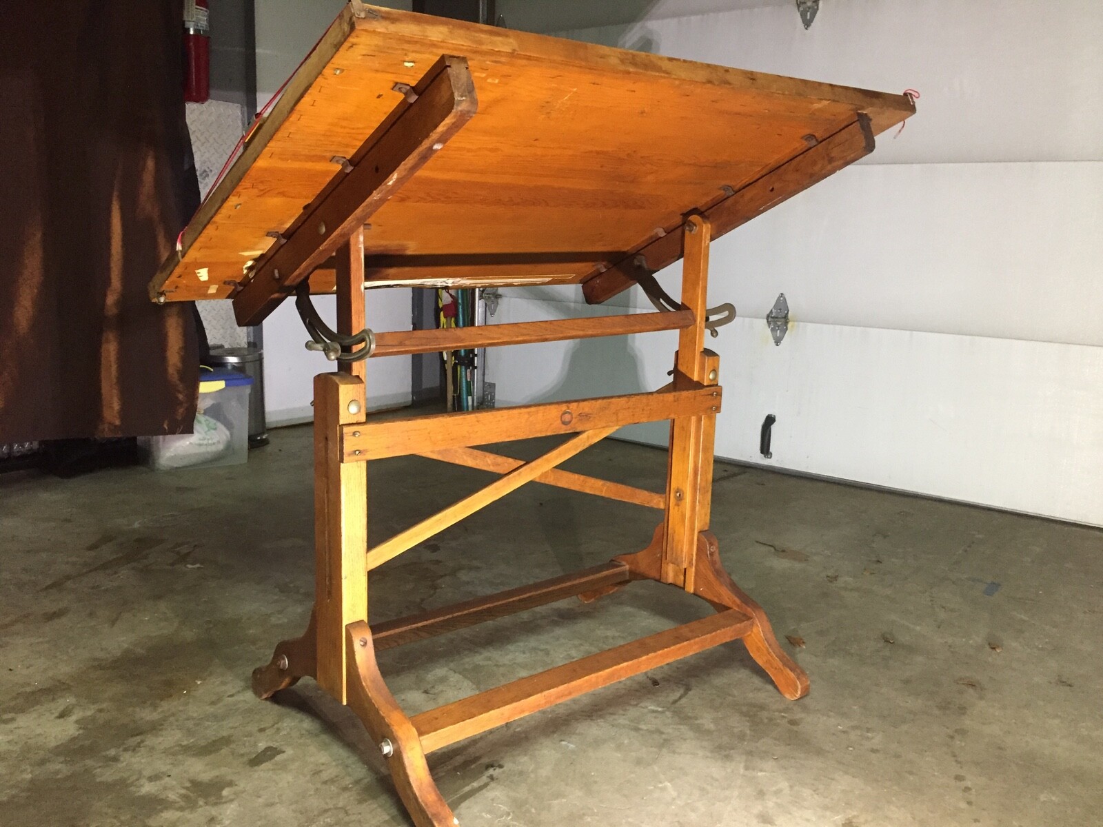 Fredric Post, Co. Norwood Drafting Table Model No. 2276. Early 1900's.