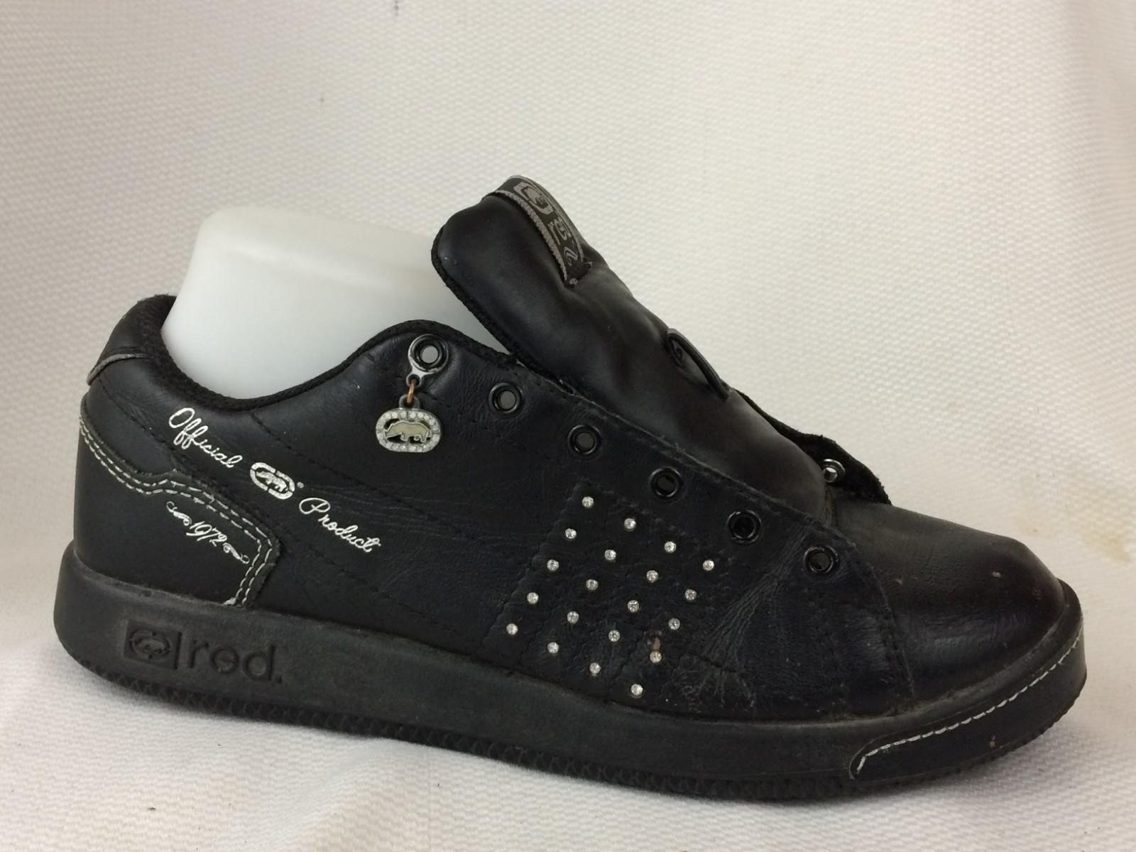 RED BY MARC ECKO Womens 6 M Skateboarding Shoes Leather Black 