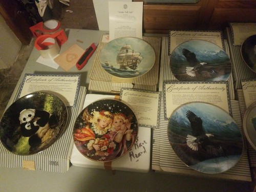 Lot of 14 WS George China Plate Collection RARE with COA- FAST SHIPPING!