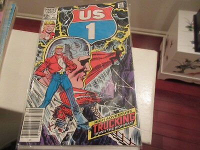 US 1 Marvel Comics Group 1983 # 1 , 2 , 3 .  4 , 5 Trucking ,Midnight ! Maze !