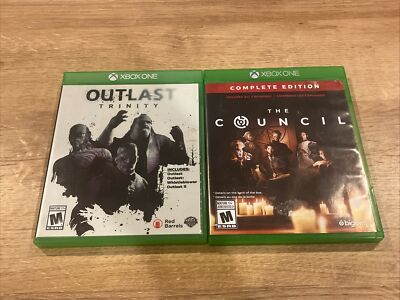 Lot Of 2 Outlast Trinity & The Council - Microsoft Xbox One