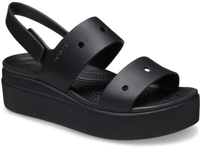 Женские босоножки Crocs Brooklyn 4U на низкой танкетке