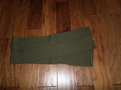 NEW GENUINE U.S MILITARY WOOL SCARF ARMY ISSUE OD GREEN G.I SCARVES DLA #