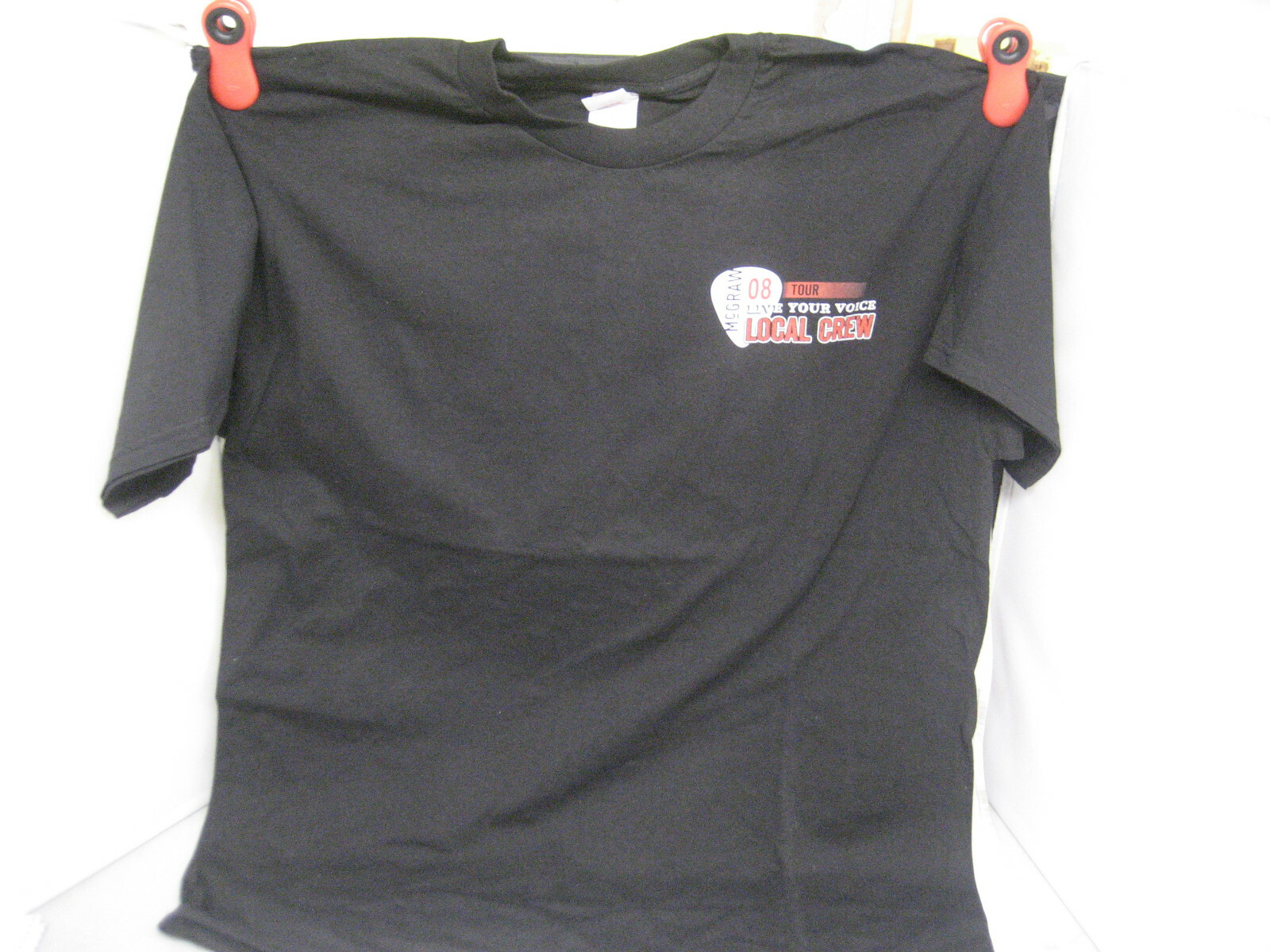 TIM MCGRAW 2008 T-SHIRT Sz XL LIVE YOUR VOICE TOUR (Local Crew