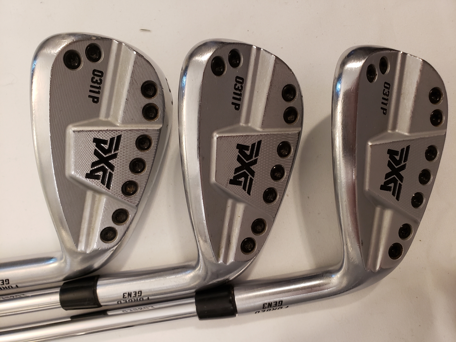 Used PXG 0311P Gen3 Iron Set (5-PW, GW) 7 Irons - TT DG S400 - Stiff - RH