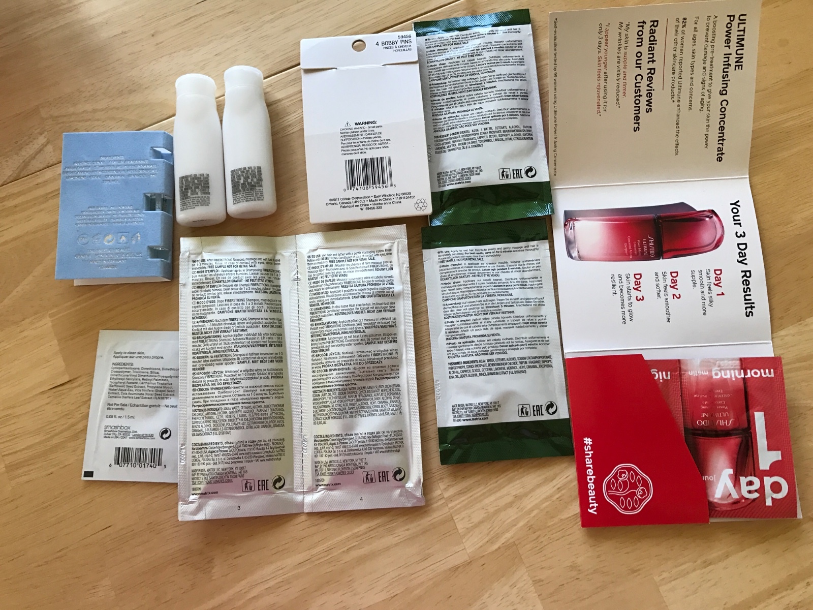 Lot of 10 HIGH END SAMPLES MATRIX SHISHEDO SMASHBOX DOLCE GABANA CONAIR