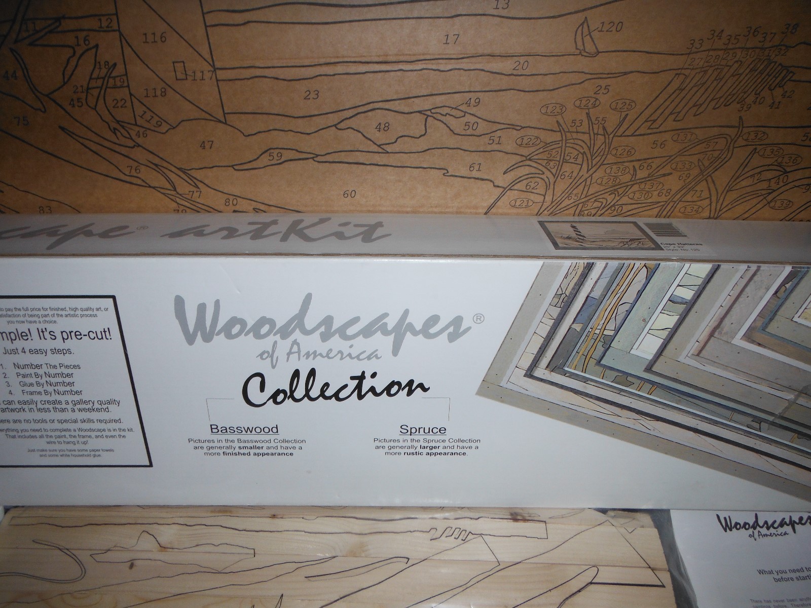 WOODSCAPE OF AMERICA COLLECTION-WOODSCAPE ART KIT-CAPE HATTERAS 25 X 33 COMPLETE