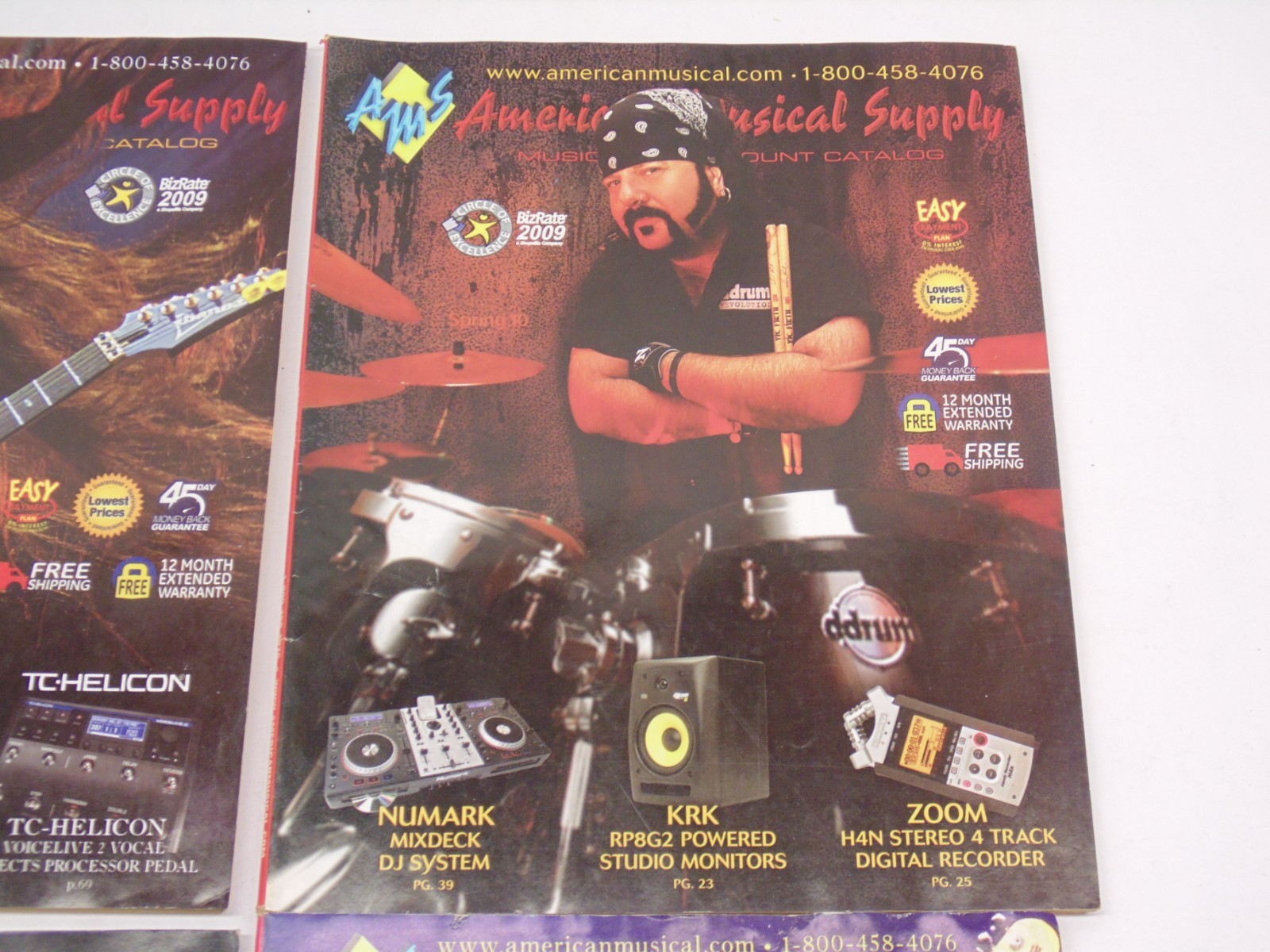American Musical Supply Catalog 2010 Back Issues Lot 4 Issues Cool Lot F/S