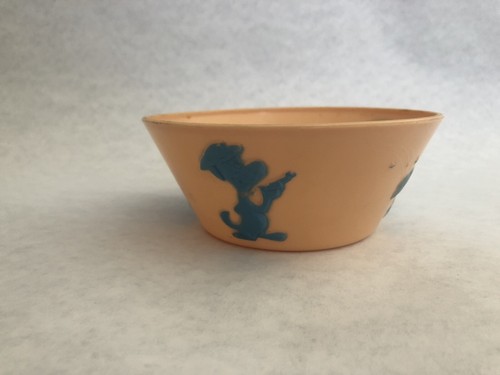 Vintage HANNA BARBERA 1961 HUCKLEBERRY HOUND Plastic CEREAL BOWL Made In The USA