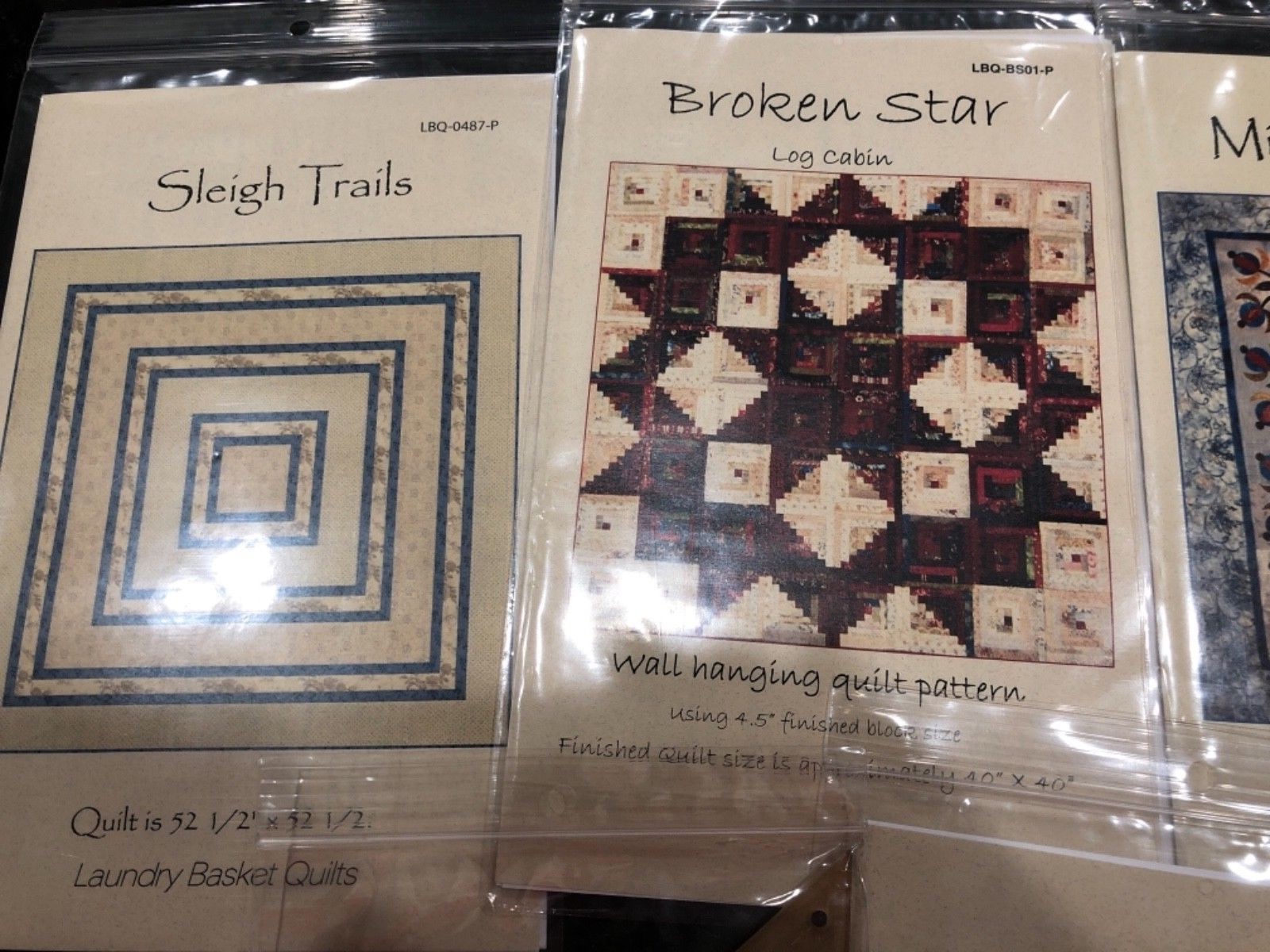 QUILT PATTERNS LOT 6 LAUNDRY BASKET QUILTS NEW