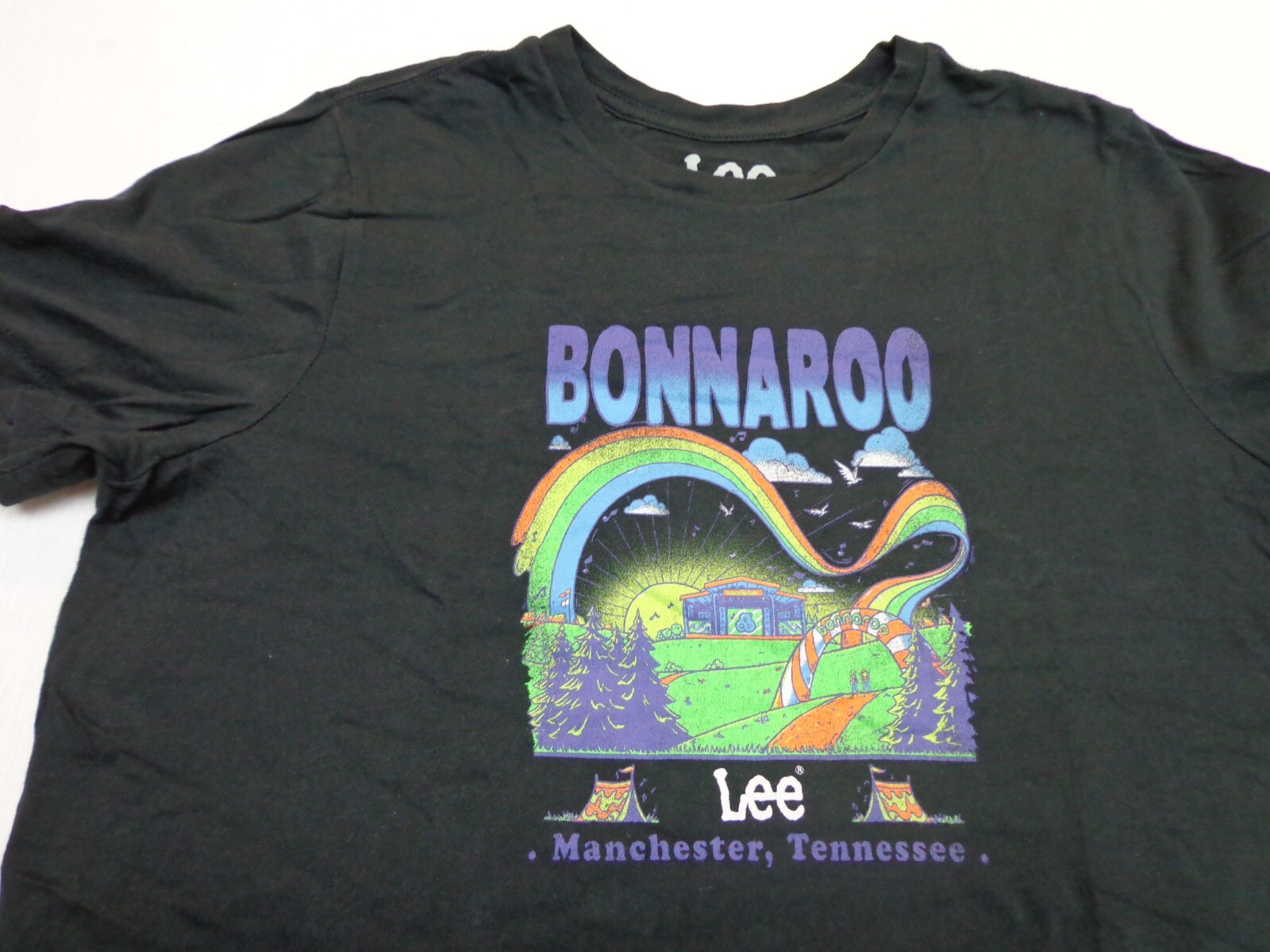 BONNAROO MUSIC & ARTS FESTIVAL 2022 Black Lee Brand T Shirt