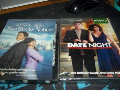 Date Night/Two Weeks Notice DVD Double Feature New! Carell, Fey, Bullock, Grant!