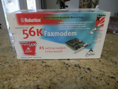 US Robotics Sportster 56K Internal ISA Modem Sealed AOL