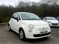 2012/62 FIAT 500 1.2 POP 3DR WHITE with RED INTERIOR CHEAP TAX IDEAL 1ST CAR