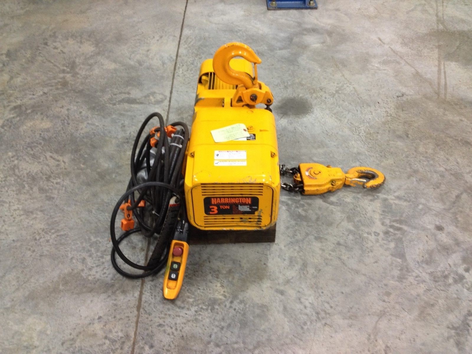 Harrington 3 Ton Electric Hoist 3 Phase
