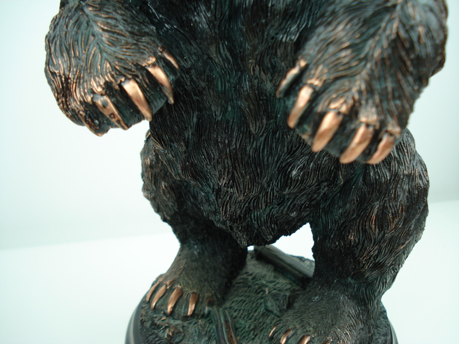 Market Grizzly Bear Electroplated Bronze Figurine Statue 13