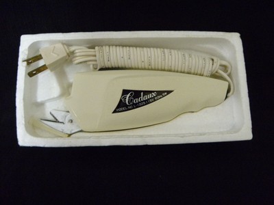 VINTAGE CADAUX AUTOMATIC ELECTRIC SCISSORS NEW & UNUSED IN ORIGINAL BOX TESTED