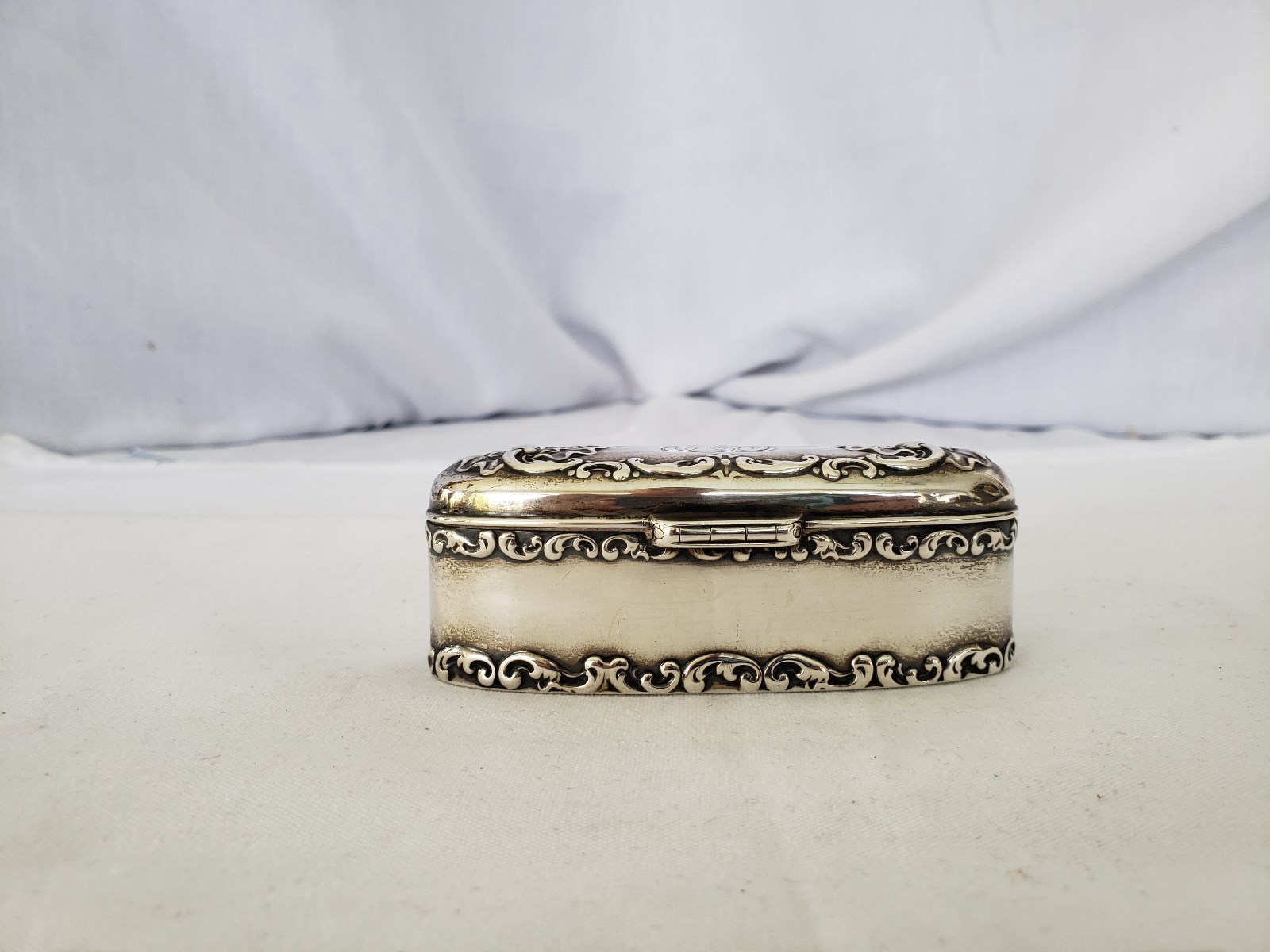 Antique Sterling silver Bobbi Pin dresser box