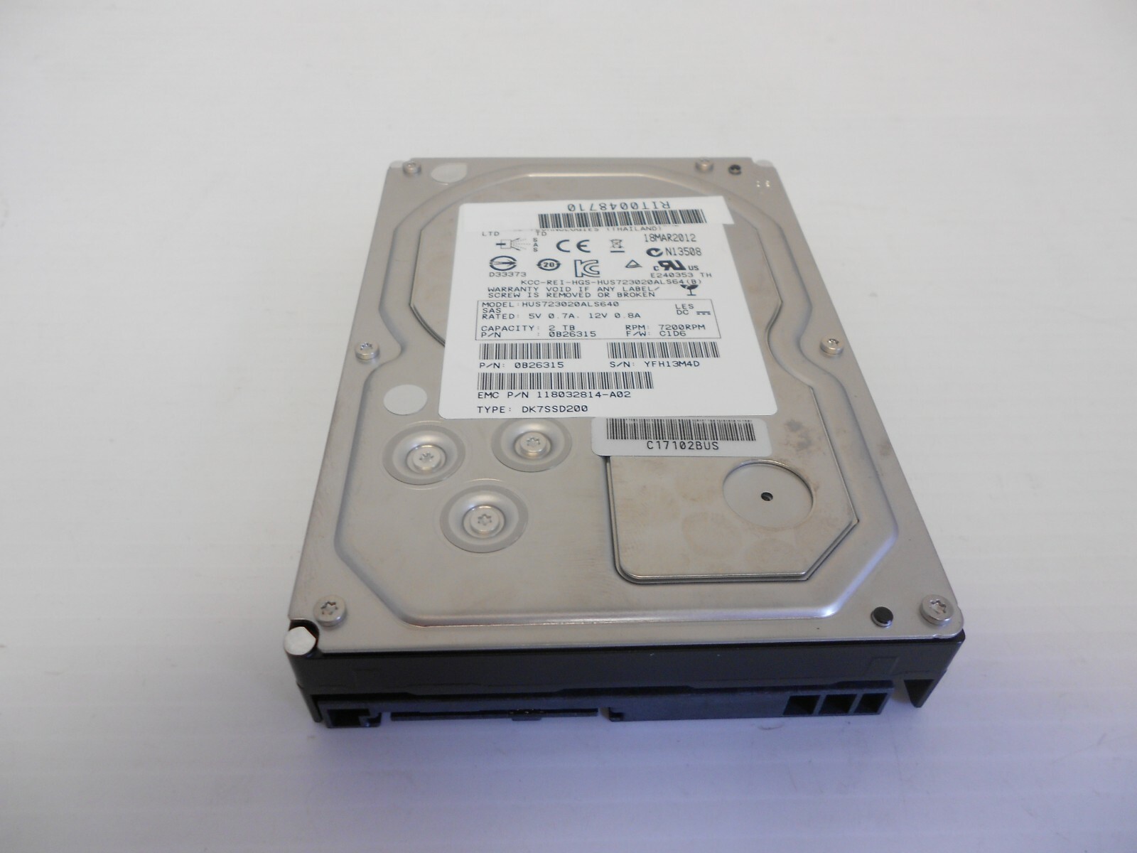 HITACHI HUS723020ALS640 2TB SAS 3.5インチ HDD [並行輸入品] LOT OF 20 HGST Hitachi 2TB 7.2K SAS 3.5