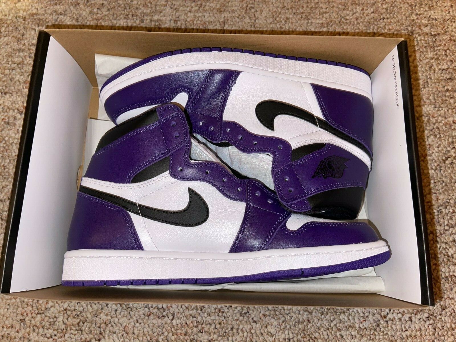 purple and white jordan retro