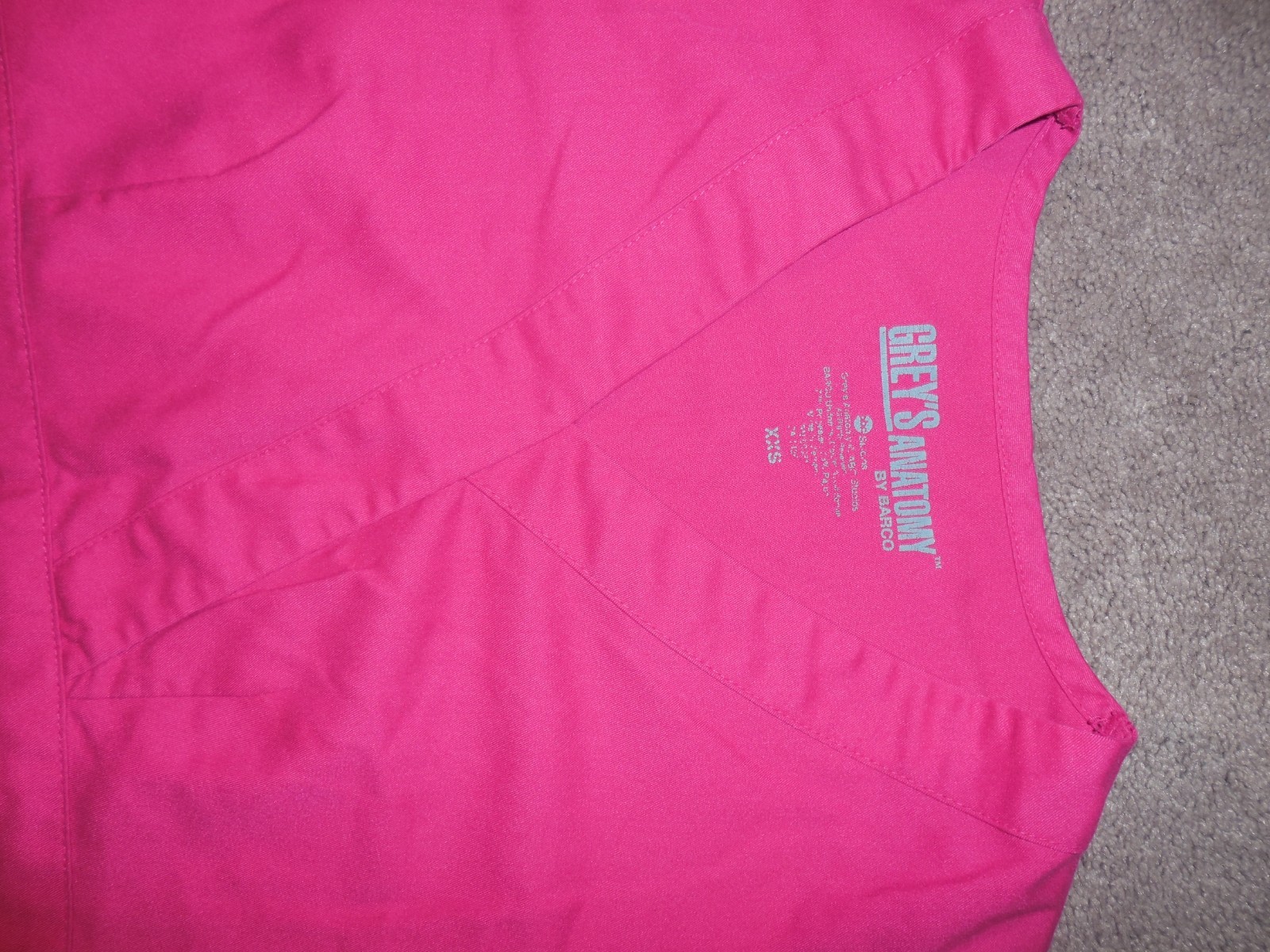 Womens Greys Anatomy Scrub Top Size XXS