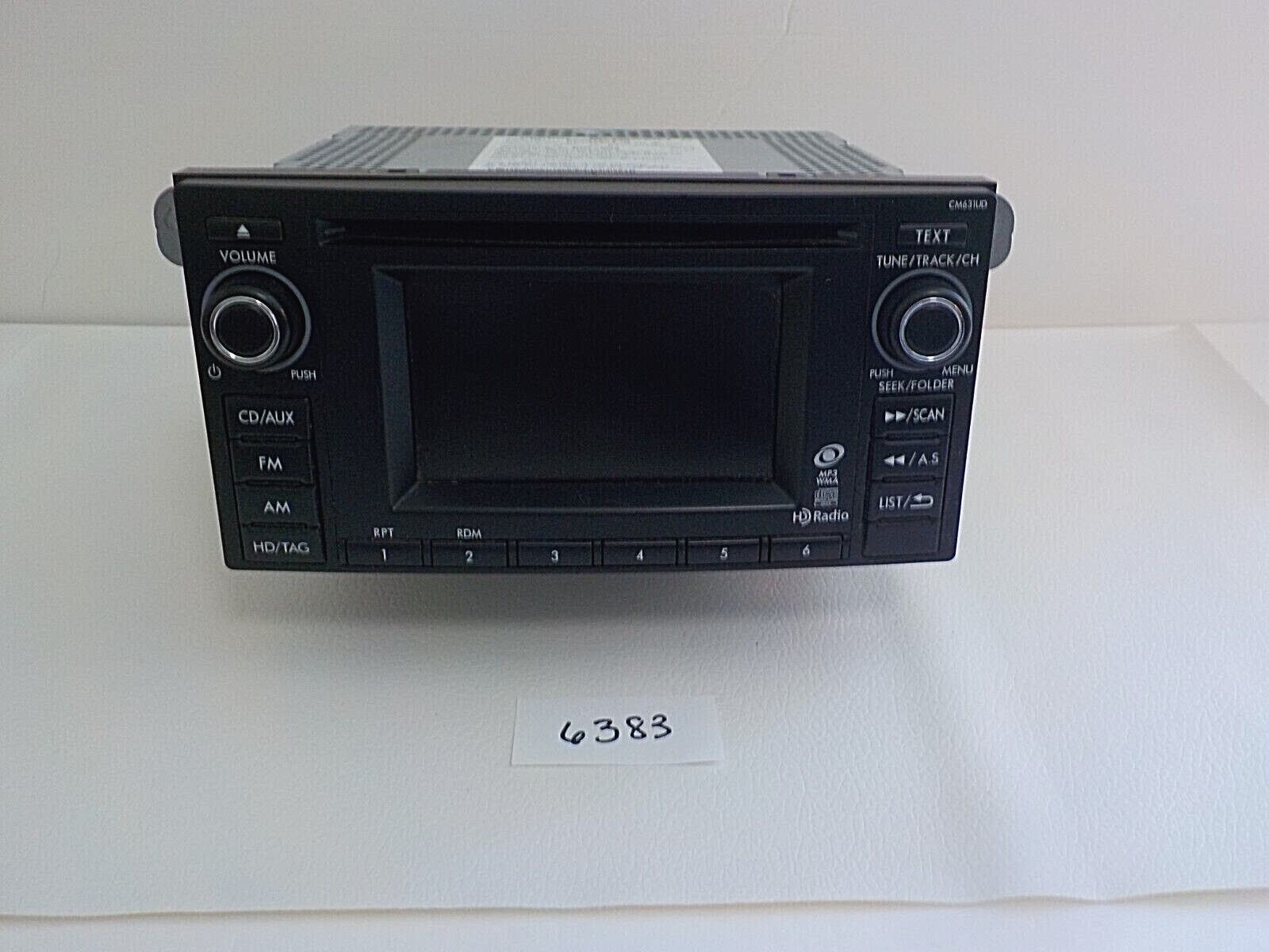 12-14 Subaru Impreza AM / FM HD Radio CD MP3 Player OEM 12-14 Subaru Impreza AM / FM HD Radio CD MP3 Player OEM