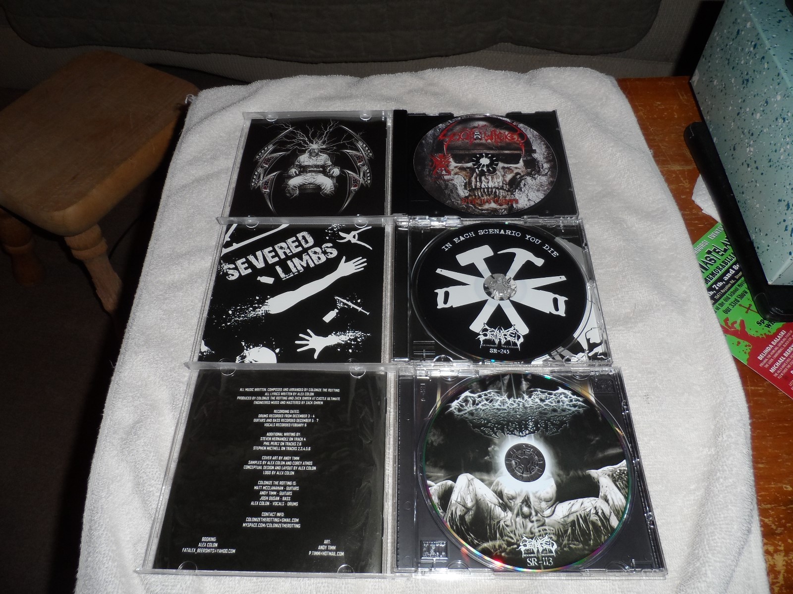 BRAND NEW BRUTAL DEATH METAL CDS Southwicked Severed Limbs Colonize The Rotting