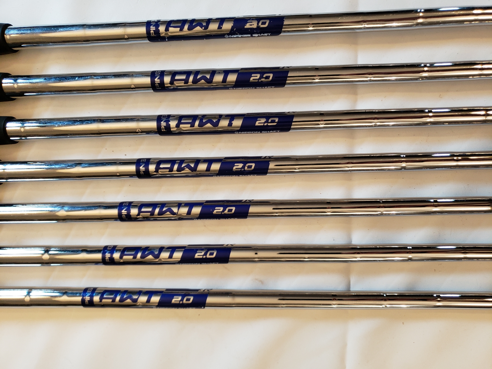 Used Ping G710 Black Iron Set (6-PW, UW, SW) 7 Irons - AWT 2.0 - Regular - +1"