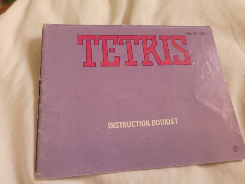 Tetris (Nintendo Entertainment System, 1989) NES Instruction M...