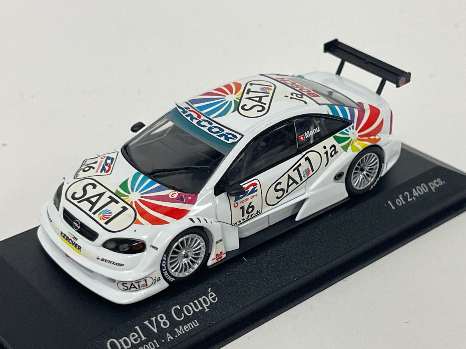 【MINICHAMPS】Opel V8 Coupe DTM2000/#M31 1/43 Minichamps Opel V8 DTM 2001 Opel Euroteam A.Menu Car