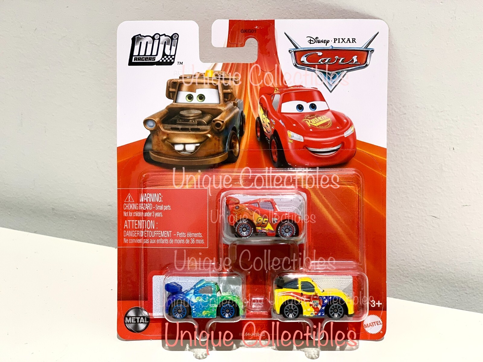 ミニカー Disney Pixar Cars Disney Pixar Cars Mini Racers Jeff Gorvette Lightning