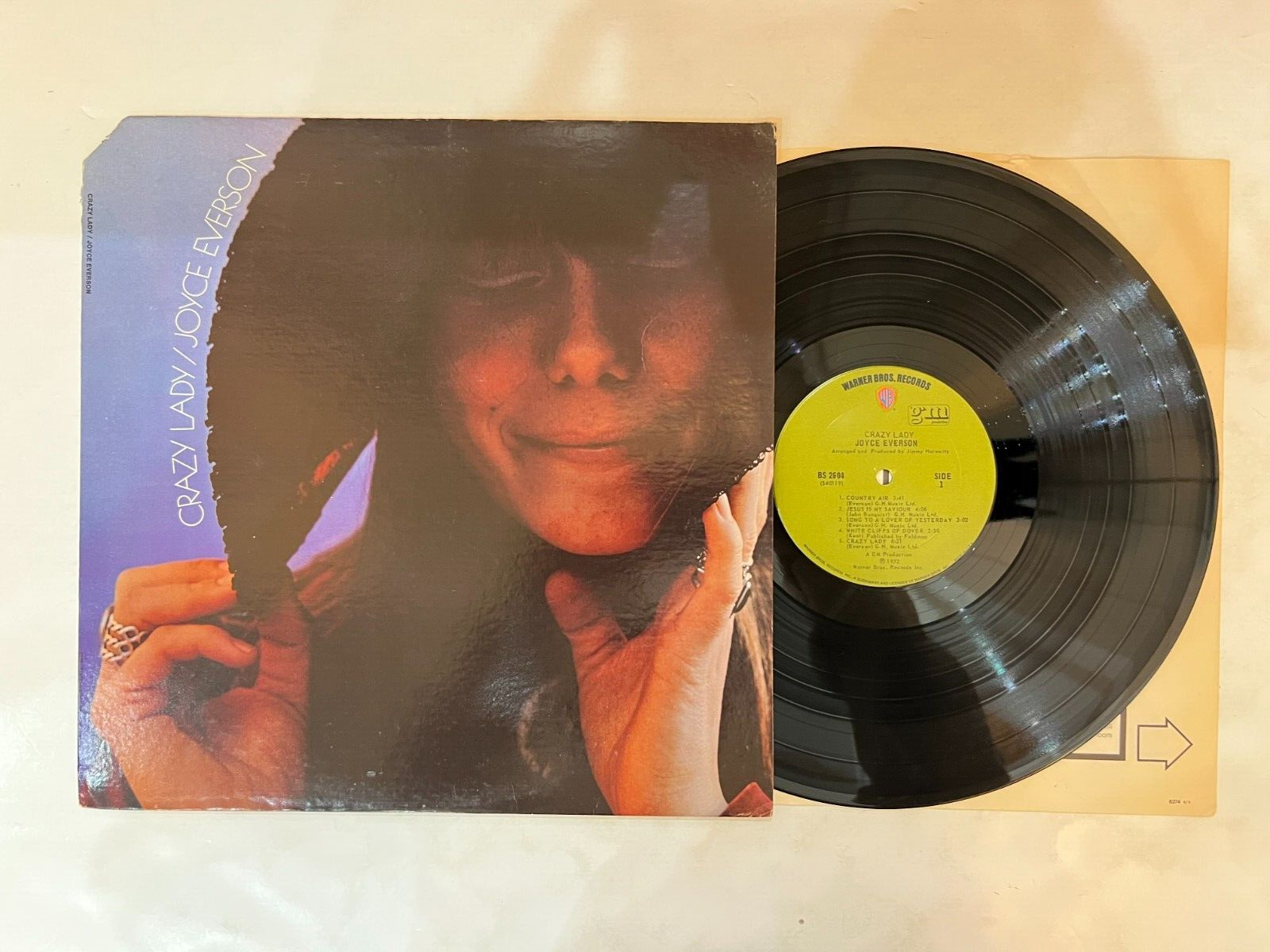 Joyce Everson – Crazy Lady LP- Warner Bros. Records – BS 2604 | eBay