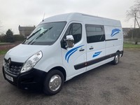 RENAULT MASTER LWB CAMPERVAN 2 BERTH 3BELTS WASHROOM/TOILET AIRCON LOW MILES