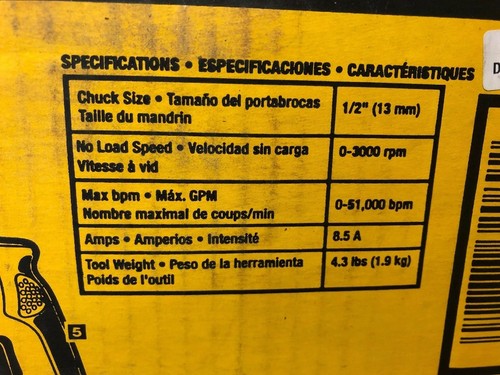 Brand New DEWALT 1/2