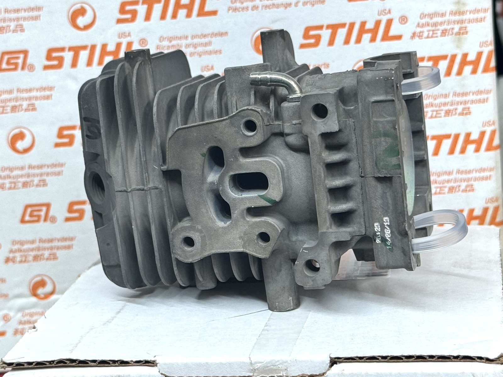 STIHL OEM CYLINDER WITH PISTON KIT 1137 020 1207 MS193T MS193TC 37MM 193 T TC - Picture 2 of 4