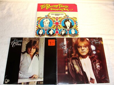 (3) SEALED LP's - David Cassidy: Home Is Where The Heart Is,Cherish,Shopping Bag