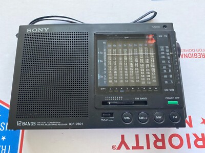 Sony ICF-7601 FM/AM/SW 12 Bands Shortwave radio receiver