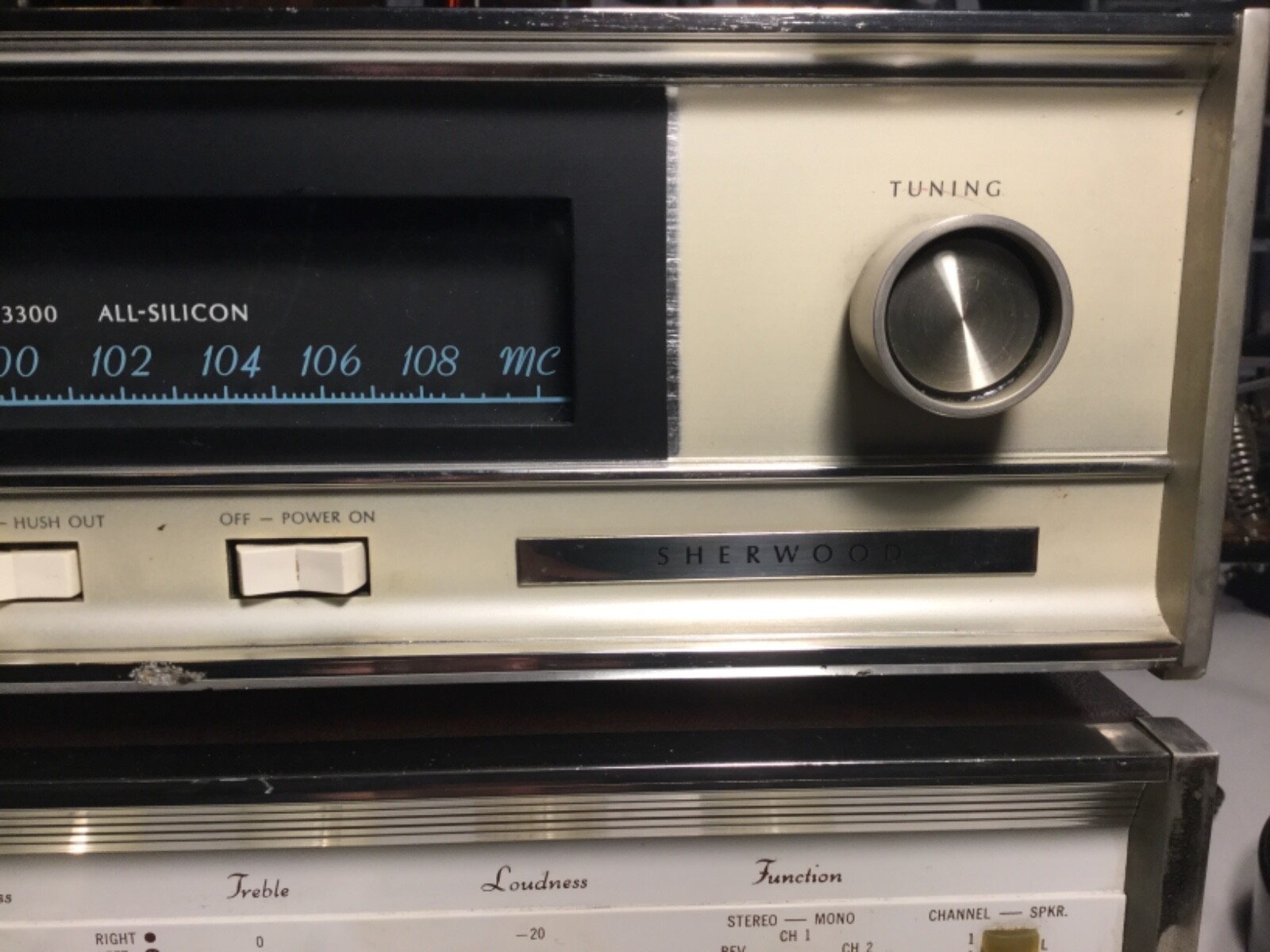 Sherwood S-5000 II tube amp and Sherwood S-3300 solid state tuner from the early